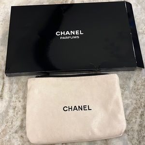Chanel make up pouch with box only